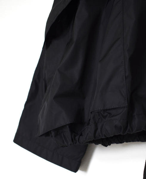 NHT2602PAI REYCLED NYLON BALMACAAN SHORT COAT WITH GUSSETED POCKET