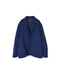 NVL2301PSD POPLIN WIDE STRIPE (OVERDYE) SIDE VENTS TAILORED JACKET