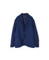 NVL2301PSD POPLIN WIDE STRIPE (OVERDYE) SIDE VENTS TAILORED JACKET