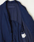 NVL2301PSD POPLIN WIDE STRIPE (OVERDYE) SIDE VENTS TAILORED JACKET