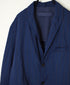 NVL2301PSD POPLIN WIDE STRIPE (OVERDYE) SIDE VENTS TAILORED JACKET