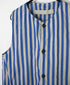 NVL2401PSD POPLIN WIDE STRIPE (OVERDYE) NO COLLAR VEST