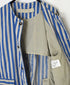 NVL2401PSD POPLIN WIDE STRIPE (OVERDYE) NO COLLAR VEST