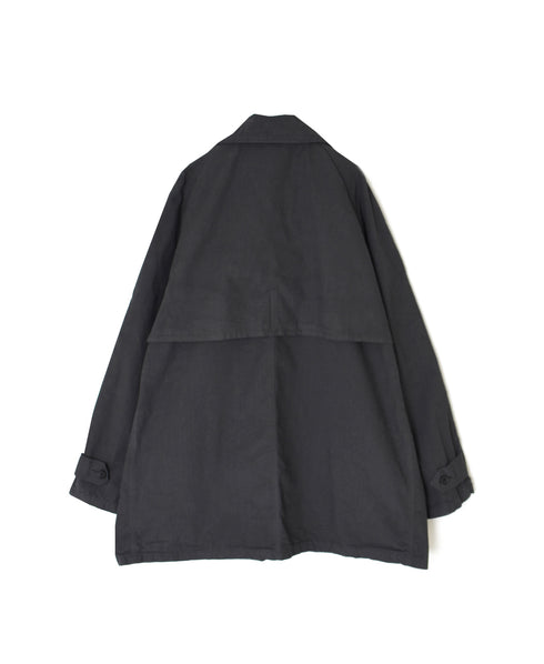 NHT2352TC LIGHT WEIGHT COTTON OVERDYE BALMACAAN SHORT COAT