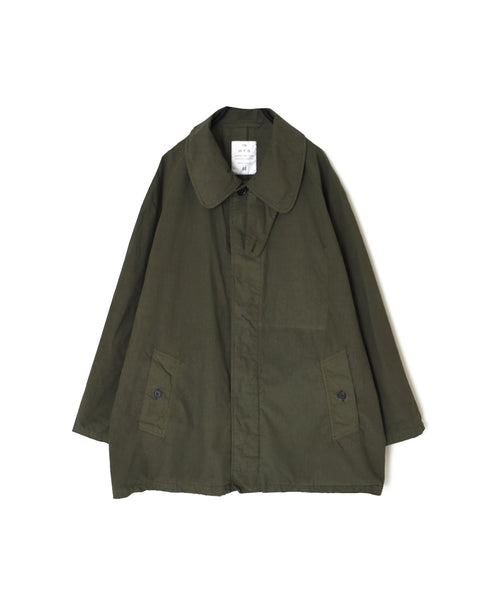 NHT2352TC LIGHT WEIGHT COTTON OVERDYE BALMACAAN SHORT COAT