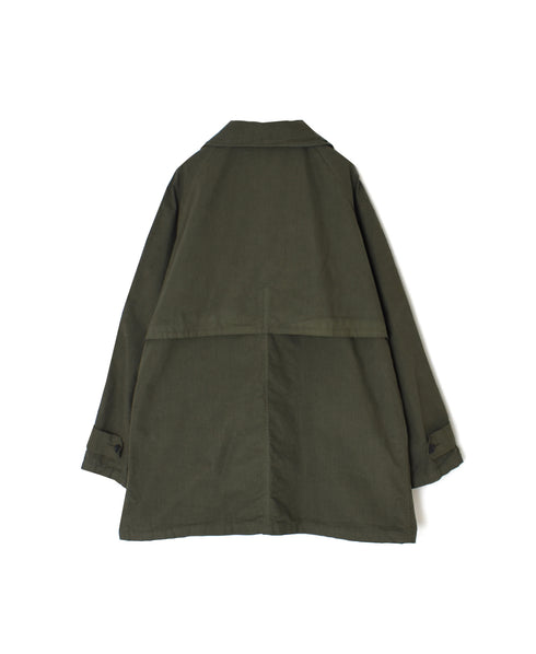 NHT2352TC LIGHT WEIGHT COTTON OVERDYE BALMACAAN SHORT COAT