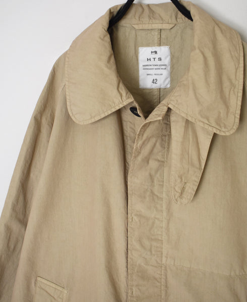 NHT2352TC LIGHT WEIGHT COTTON OVERDYE BALMACAAN SHORT COAT