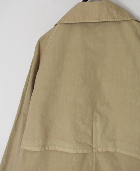 NHT2352TC LIGHT WEIGHT COTTON OVERDYE BALMACAAN SHORT COAT