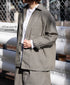 INHT2512CHW COTTON HERRINGBONE WASH ONE-UP COLLAR SHIRT