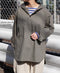 INHT2604CHW COTTON HERRINGBONE WASH HOODED PULLOVER SHIRT