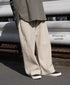 GNAM2612 COTTON/LINEN HERRINGBONE ONE-TUCK PNATS