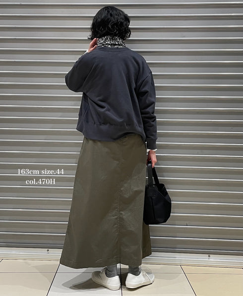 INHT2514CHW COTTON HERRINGBONE WASH EASY SKIRT