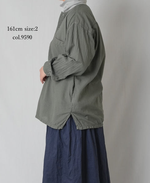 MDSH2601BD 80s ORGANIC COTTON ( BIG CHECK x SMALL CHECK ) OVERDYE PULLOVER SHIRT (BALL BUTTON)