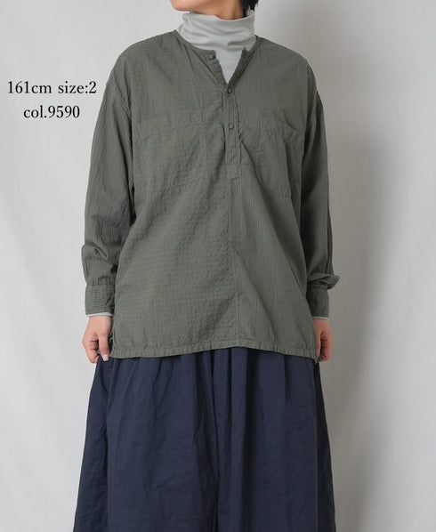 MDSH2601BD 80s ORGANIC COTTON ( BIG CHECK x SMALL CHECK ) OVERDYE PULLOVER SHIRT (BALL BUTTON)