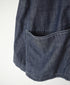 ISNAM2601CB NAVY (INDIGO) CHAMBRAY ROUND COLLAR DOUBLE JACKET
