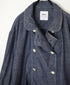 ISNAM2601CB NAVY (INDIGO) CHAMBRAY ROUND COLLAR DOUBLE JACKET