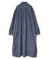 ISNAM2603CB NAVY (INDIGO) CHAMBRAY WORK GATHERED DRESS SHIRT