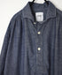 ISNAM2603CB NAVY (INDIGO) CHAMBRAY WORK GATHERED DRESS SHIRT