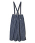 ISNAM2611CB NAVY (INDIGO) CHAMBRAY ADJUSTER TACK SKIRT WITH SUSPENDERS