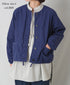 NMDS24633D 40s ORGANIC POPLIN OVERDYE RAGLAN STRING JACKET
