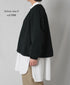 NMDS24633D 40s ORGANIC POPLIN OVERDYE RAGLAN STRING JACKET