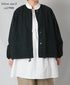 NMDS24633D 40s ORGANIC POPLIN OVERDYE RAGLAN STRING JACKET