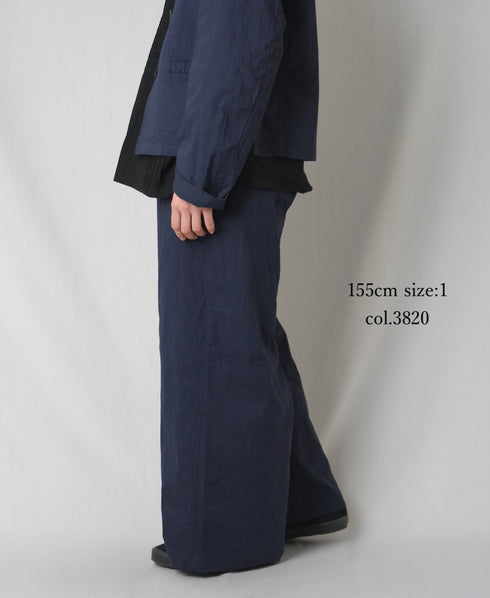NMDS26212 60s STITCHED ORGANIC CAMBRIC EASY PANTS