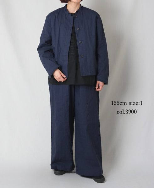 NMDS26212 60s STITCHED ORGANIC CAMBRIC EASY PANTS