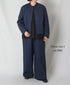 NMDS26212 60s STITCHED ORGANIC CAMBRIC EASY PANTS