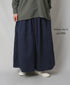 NMDS26213 60s STITCHED ORGANIC CAMBRIC GATHERED SKIRT WITH LINING
