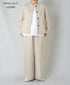 NMDS26211 60s STITCHED ORGANIC CAMBRIC STAND COLLAR FLY FRONT JACKET