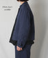 NMDS26211 60s STITCHED ORGANIC CAMBRIC STAND COLLAR FLY FRONT JACKET