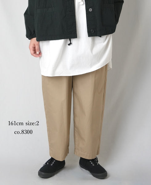 GNMDS2501CW COTTON DYED WEATHER 2TUCK TAPERED EASY PANTS