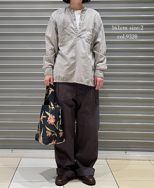 MDSH2601BD 80s ORGANIC COTTON ( BIG CHECK x SMALL CHECK ) OVERDYE PULLOVER SHIRT (BALL BUTTON)