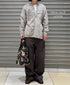 MDSH2601BD 80s ORGANIC COTTON ( BIG CHECK x SMALL CHECK ) OVERDYE PULLOVER SHIRT (BALL BUTTON)