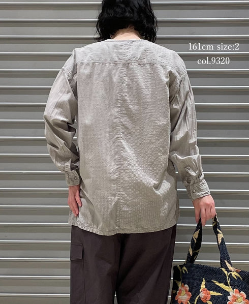 MDSH2601BD 80s ORGANIC COTTON ( BIG CHECK x SMALL CHECK ) OVERDYE PULLOVER SHIRT (BALL BUTTON)