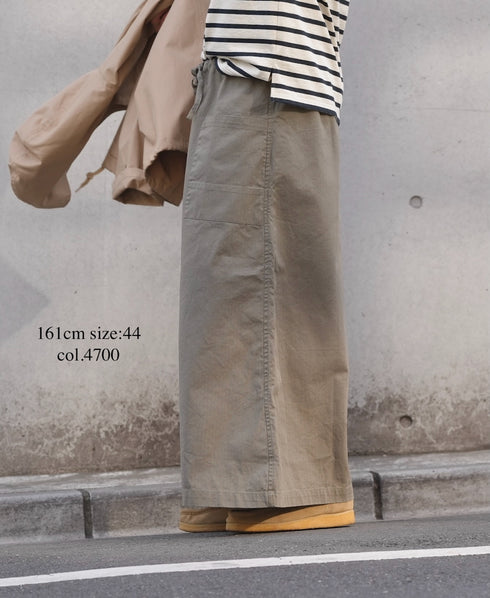 INHT2514CHW COTTON HERRINGBONE WASH EASY SKIRT