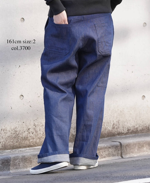 GNAM2601 8oz UNEVEN YARN DENIM WORK PANTS