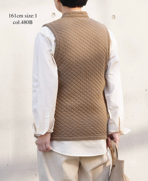 NAM2571P COTTON QUILT VEST