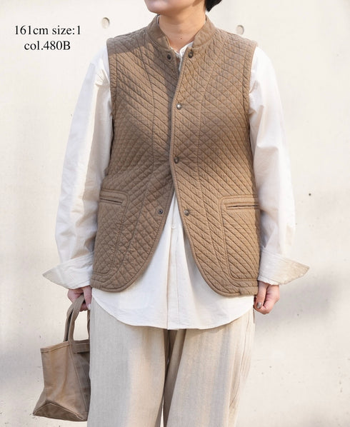NAM2571P COTTON QUILT VEST