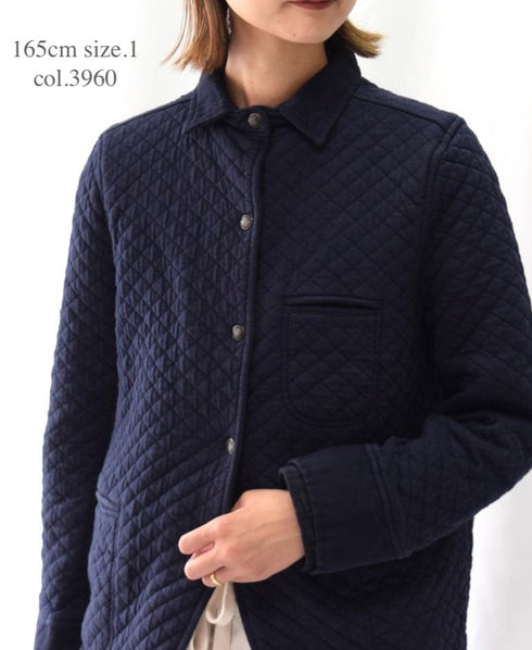 NAM0202BP COTTON QUILT SHIRTS COLLAR JACKET