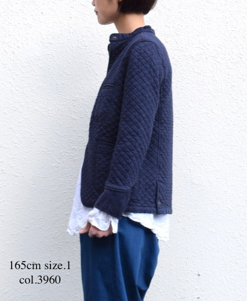 NAM2101 COTTON QUILT STAND COLLAR JACKET