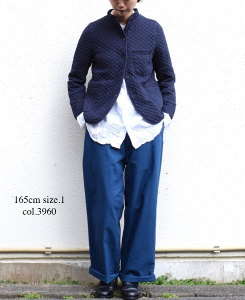 NAM2101 COTTON QUILT STAND COLLAR JACKET