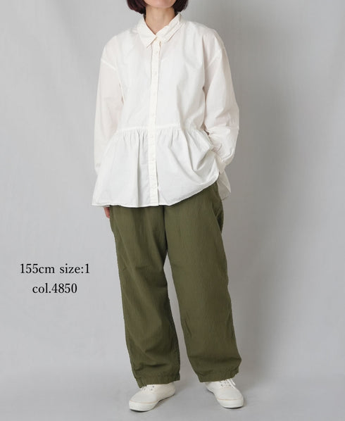 MDSH2483D 80s ORGANIC COTTON ( BIG CHECK x SMALL CHECK ) OVERDYE EASY PANTS WITH LINING