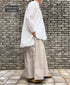 NMDS26222 60s ORGANIC CAMBRIC WITH EMB BANDED COLLAR EMB TUNIC