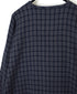 INHT2603CCD COTTON CHECK OVERDYE HENLEY NECK SHIRT