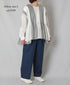 INMDS26111W HANDWOVEN COTTON SINGLE CHECK PATCHWORK BALL BUTTON SHIRTS WITH MINI PINTUCK