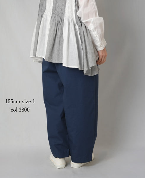 GNMDS2501CW COTTON DYED WEATHER 2TUCK TAPERED EASY PANTS
