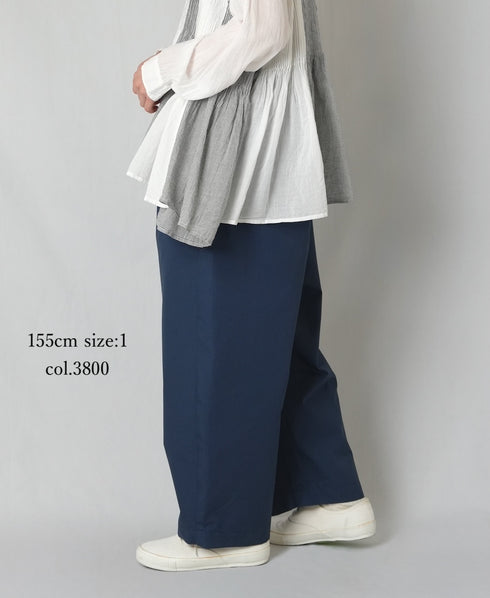GNMDS2501CW COTTON DYED WEATHER 2TUCK TAPERED EASY PANTS