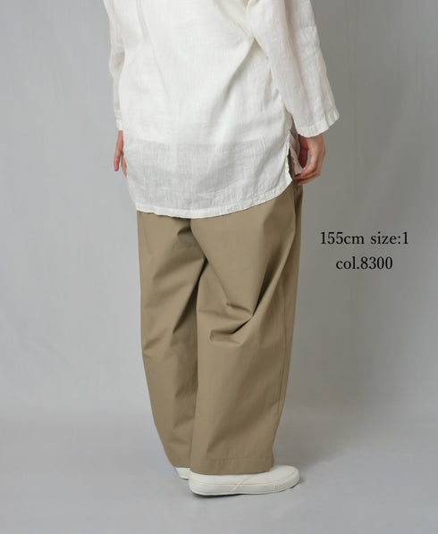 GNMDS2502CW COTTON DYED WEATHER 2TUCK WIDE EASY PANTS